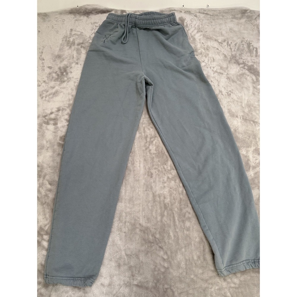Mayfair Jogger Sweatpants Women's Size Large Seafoam Blue Embroidered Logo EUC